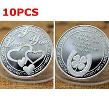 10PCS Lucky Love Coin I Love You Commemorative Coin Romance Couple Gifts Silver picture