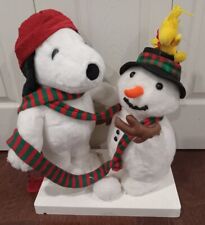 1994  Santa's Best Animated Christmas Snoopy Woodstock Making a Snowman  picture