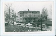 RPPC Port Gamble WA Puget Hotel c1940-1950s Autos Kodak photo postcard EP1 picture