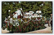 1908 Flower Parade Tournament Of Rose New Years Day Pasadena CA Posted Postcard picture