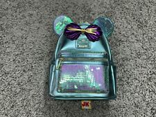 NEW Disney Cruise Line Loungefly Mini Backpack Ariel The Little Mermaid Green picture
