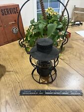 Vintage Atchison Topeka & Santa Fe Railroad Lantern With Etched Globe AT&SF RR picture