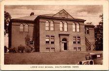 Postcard Lewis High School in Southington, Connecticut picture