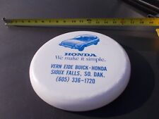 Rare Honda Civic Vern Eide Buick Honda Sioux Falls South Dakota Dealer Frisbee picture