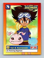 Digimon Animated Series 1 - EXCLUSIVE Tai & Koromon 4 of 34 - Upper Deck 1999 picture