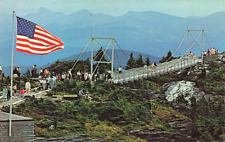 Postcard Swinging Bridge Grandfather Mountain North Carolina NC picture