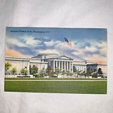 Washington DC Postcard National Gallery Art Linen Colourpicture 1940s Unposted picture