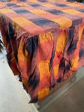 LATE 20THC BARKCLOTH COTTON FABRIC- CHAIR COVER picture