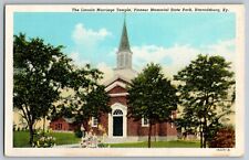 Harrodsburg, Kentucky KY - The Lincoln Marriage Temple - Vintage Postcard picture