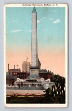 Buffalo NY- New York, McKinley Monument, Antique, Vintage c1916 Postcard picture