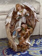 1 pc. Napco Large Guardian Angel w/ Holy Family - 21