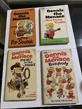 Vintage Dennis the Menace Newspaper Comic Strip Book Lot Of 4 (1970’s) Fawcett picture