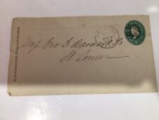 Vintage 1892 Envelope Key West Fl. To St. Louis Mo. Two Cents Bannard picture