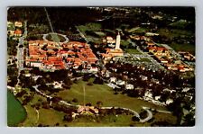 Stanford CA-California, Aerial View Stanford University, Vintage c1957 Postcard picture