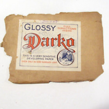Antique Glossy Darko Photography Sensitive Developing Piece of Paper Envelope picture