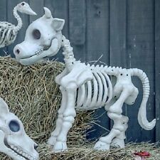 Red Shed White Cow Skeleton Lawn Decoration Ships ASAP picture