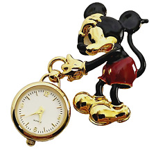Napier Mickey & Co. Mini Clock Brooch 2