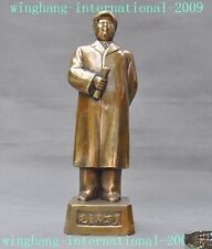 Collection Chinese Bronze Great leader Revolutionist Mao Zedong Chairman statue picture