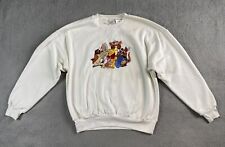 Vintage Disney Store Winnie The Pooh Sweater XL White Sweatshirt Embroidered picture