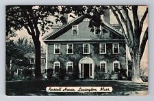 Lexington MA-Massachusetts, Russell House, Antique, Vintage Souvenir Postcard picture