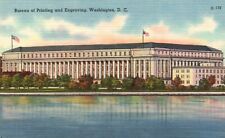 Postcard Washington DC Bureau of Printing & Engraving Linen Vintage PC f7683 picture
