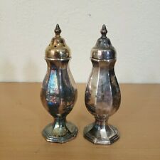 Wallace Silver Plated Salt & Pepper Shakers 5