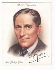 SIR PHILIP GIBBS Vintage 1937 Author Trade Card picture
