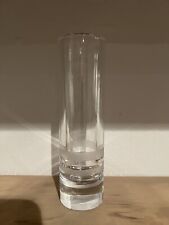 New kate spade NY Library Stripe Cylinder Bud Vase Full Lead Crystal 7 1/2” picture