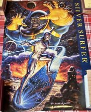 Vintage 90s Silver Surfer With Thanos Poster picture