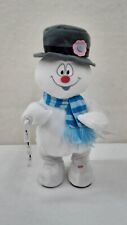 RARE VERY HTF GEMMY ANIMATRONIC 2020 SPINNING SNOWFLAKE FROSTY THE SNOWMAN NEW picture