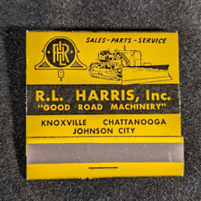 Vintage R. L. Harris , Inc. Tennessee Matchbook Ad - Unstruck - Green Tip Match picture