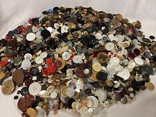 Huge UNSORTED 12 Pound Bulk Lot Vintage Sewing Buttons (#3) picture