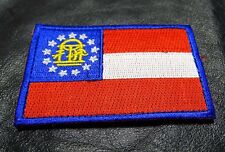 GEORGIA STATE  FLAG TACTICAL COMBAT 3 INCH ARMY HOOK PATCH (MTG2) picture