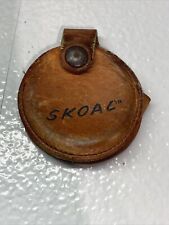 Vintage SKOAL Leather Snuff Can Chewing Tobacco Holder w/Belt Loop picture