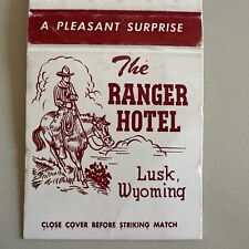 Vintage 1950s The Ranger Hotel Lusk Wyoming Matchbook Cover picture