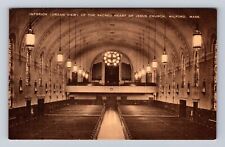 Milford MA-Massachusetts, Sacred Heart of Jesus Church, Vintage Postcard picture