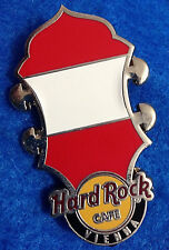 VIENNA HRC CORE HEADSTOCK SERIES AUSTRIAN NATIONAL FLAG Hard Rock Cafe PIN picture