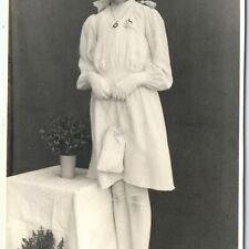 c1930s Schnaittenbach, Amberg, Germany Cute Young Lady ID'd? Maria Rohrwild A151 picture