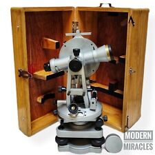 Brass Theodolite 20 Seconds  With Wood Box Transit Alidade Surveying Instrument picture