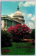 Washington DC United States Capitol Building Chrome Cancel WOB Postcard picture