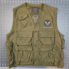 Alpha Industries Type C-1 Survival Vest Medium Green USA Made Army Air Forces picture