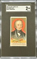 1888 N76 W Duke Sons & Co Great Americans - Henry Clay SGC 2 Good picture