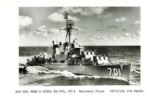 Photo USS John W Weeks Destroyer DD-701 GT-5 Recovery Fleet Official US Navy picture