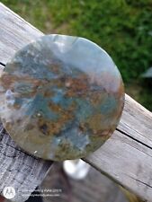 Moss agate Round Slice/Slab picture