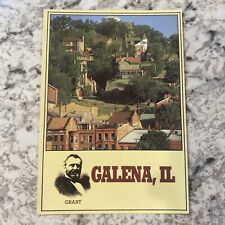 Galena IL Illinois, Hillside View, Grace Episcopal Church, Vintage Postcard picture