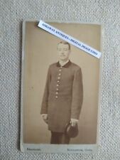 1870s CDV of SOLDIER in CT MILITIA UNIFORM by AUGUST BRASSART of NAUGATUCK CT picture