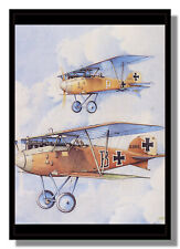 Albatros DIII fighters Jasta 29 WW1 framed picture free p&p UK picture