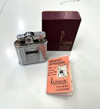 1940s Vintage Ronson Whirlwind Lighter Original Case Rare UNTESTED picture
