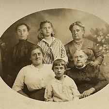 Antique RPPC Real Photograph Family Women Children Multigenerational Chicago IL picture