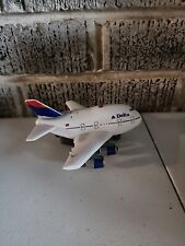 Vtg Delta Airlines Pullback & Go Toy Plane with Lights & Sounds Working picture
